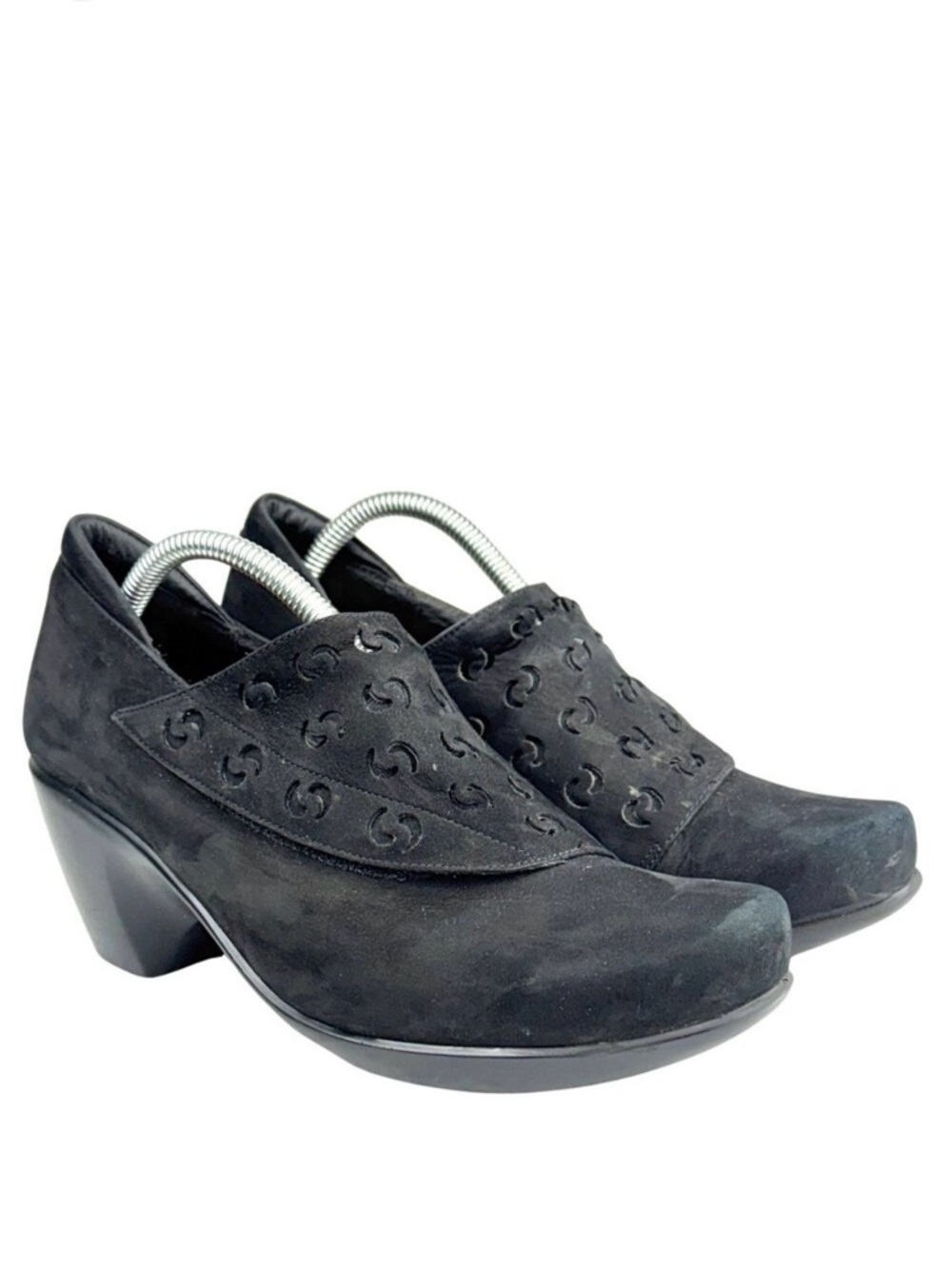 NAOT Suede Bootie Shoe US 9-9.5 EU 40 Black PRECIOUS Laser Cutouts